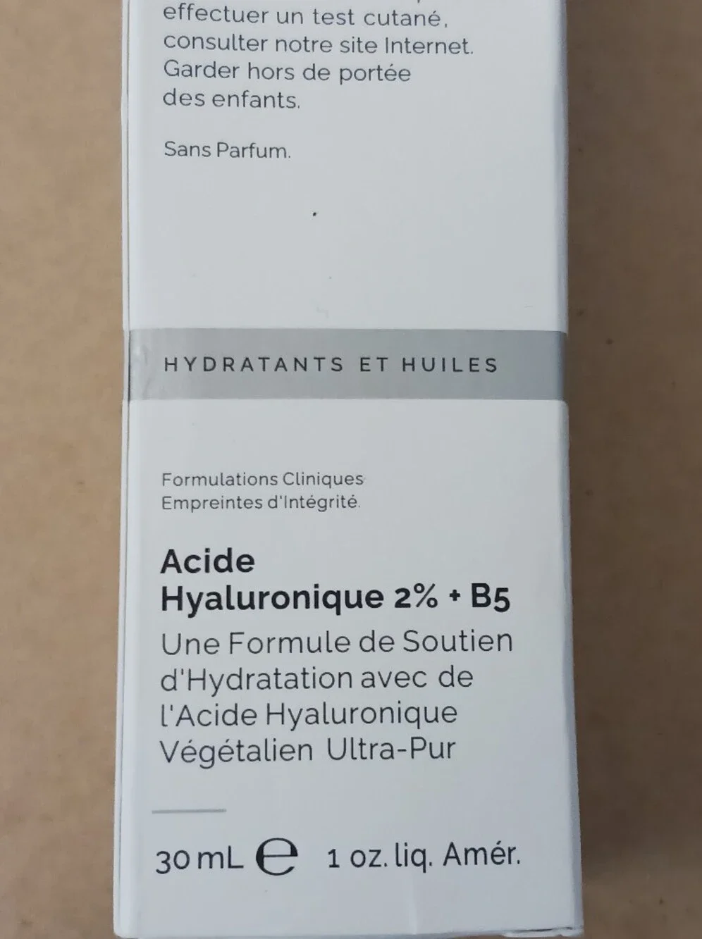 The Ordinary Hyaluronic Acid 2% &  Vitamin B5 Moisturizing Serum 30ml New